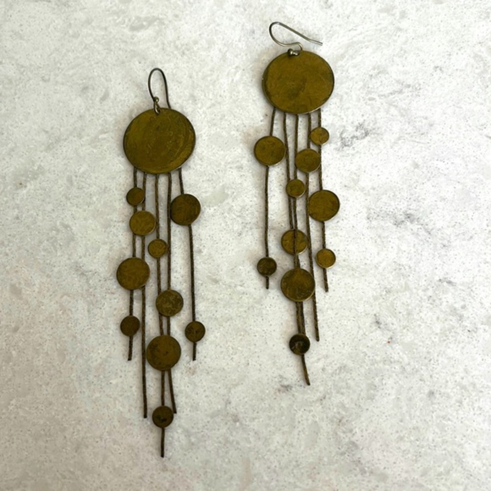 Circle dangle, earrings